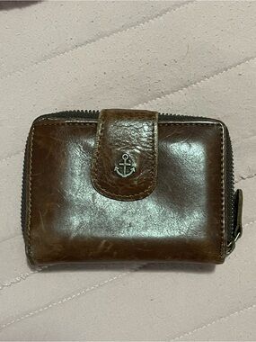 Harbour 2nd Brown Leather Zip Wallet